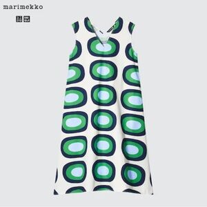 MARIMEKKO x uniqlo BNWT 💯 cotton dress print: Melooni (melon) size L.
